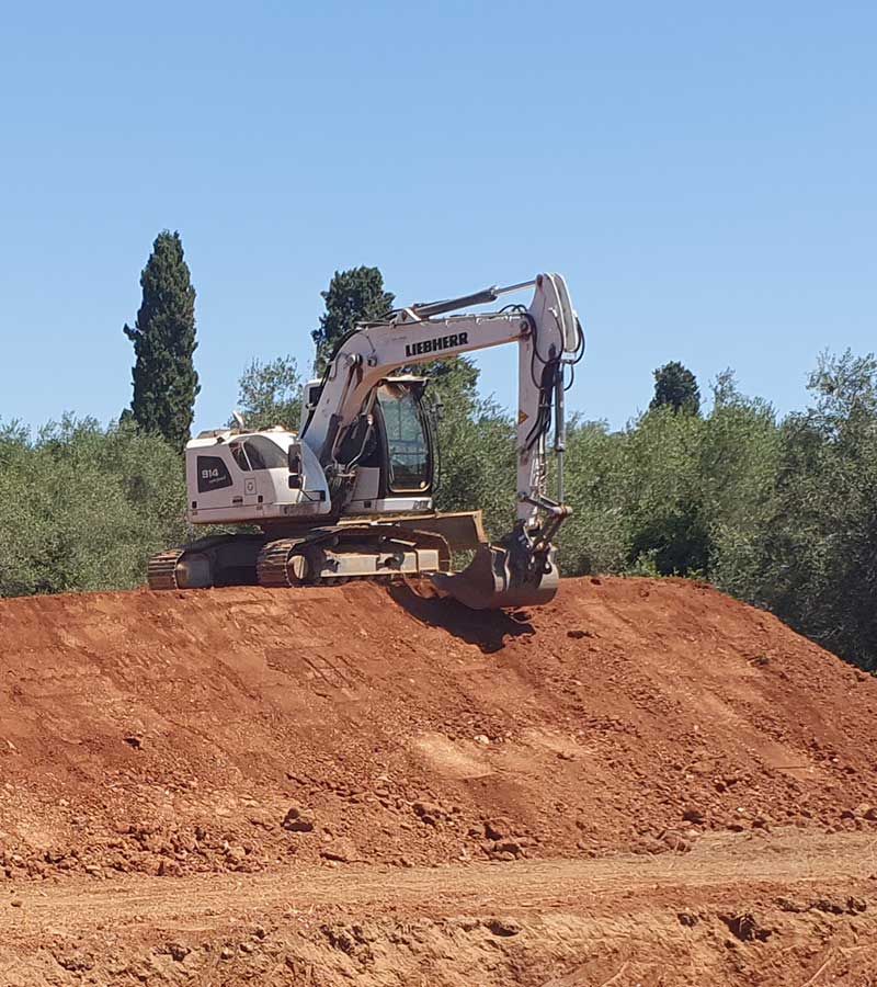 Galanis Earthworks | Earthworks in Corfu & Paxos